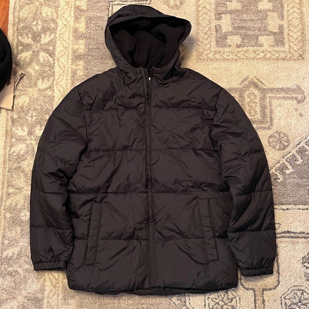 kids black old navy puffer winter jacket